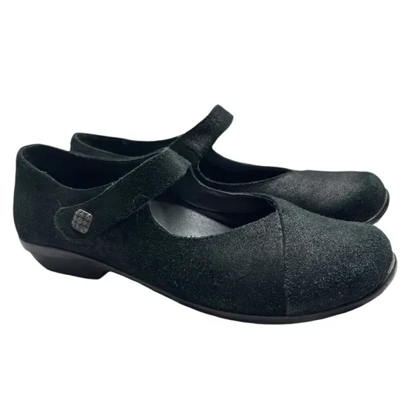 Dansko Black Nappa Opal Mary Jane Comfort Work Shoes Flats Sz EU 39  US 8.5 / 9