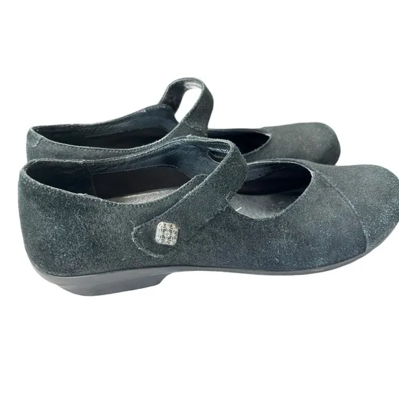 Dansko Black Nappa Opal Mary Jane Comfort Work Shoes Flats Sz EU 39  US 8.5 / 9