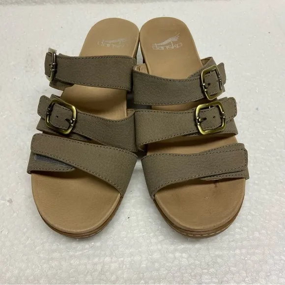 Dansko Women’s Allyson Slides Sandals Stone Size 7.5