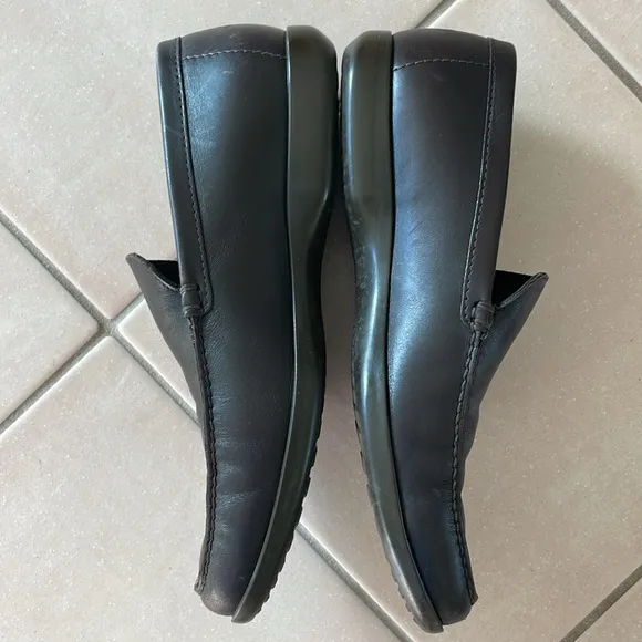 Dark brown Prada Sport loafers