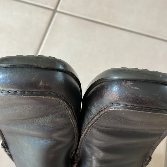 Dark brown Prada Sport loafers