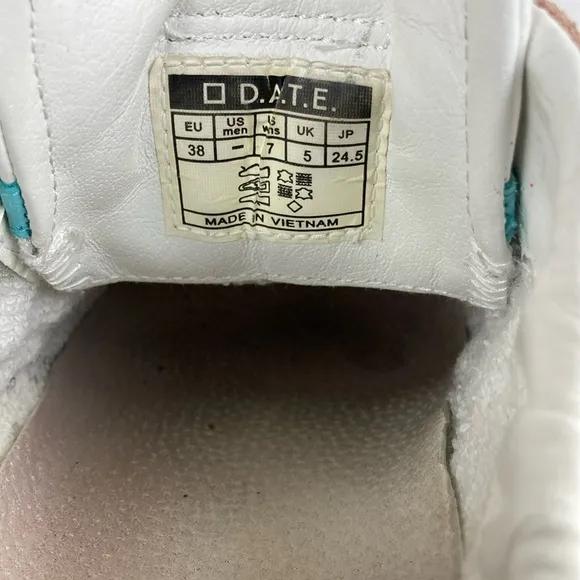D.A.T.E. Fuga Leather Nylon Mesh Sneaker, Size 7