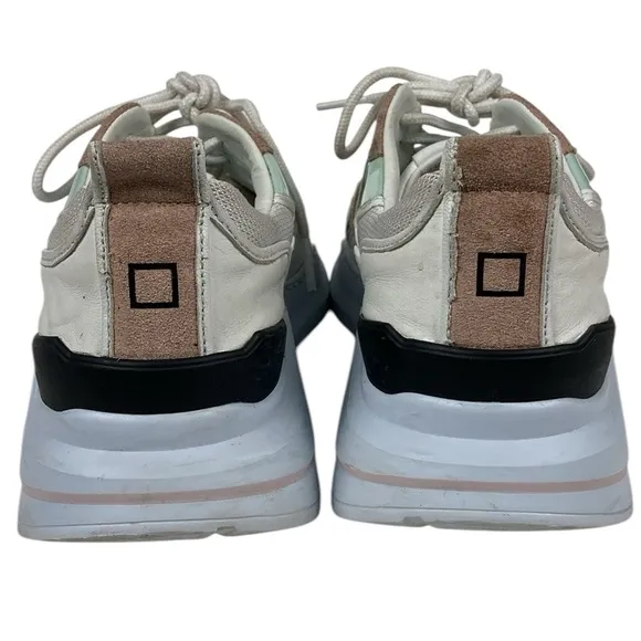 D.A.T.E. Fuga Leather Nylon Mesh Sneaker, Size 7