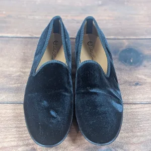 Del Toro Navy Velvet Loafers Dress Shoes Slip On Made in Italy Size 13