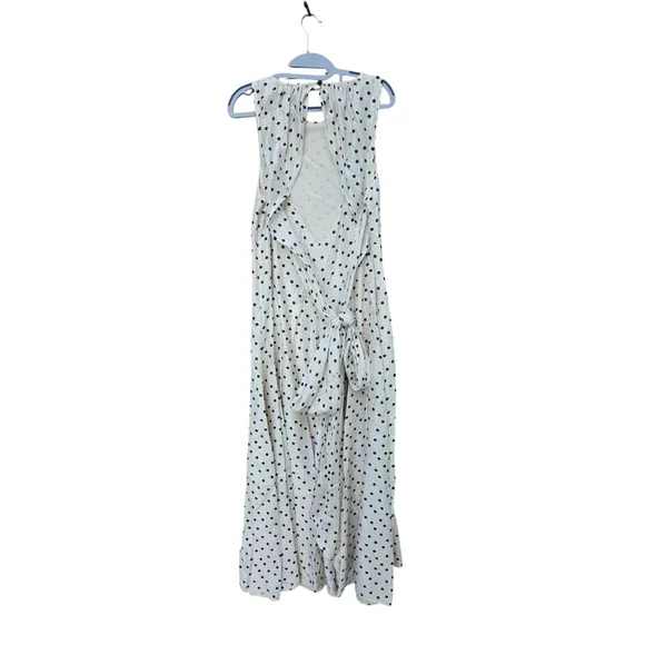 Diane von Furstenberg Polka Dots Silk Maxi Dress Size 12