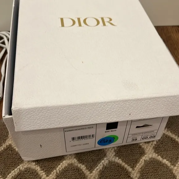 Dior black mesh and leather sneakers!