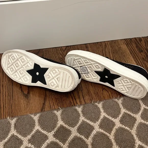 Dior black mesh and leather sneakers!