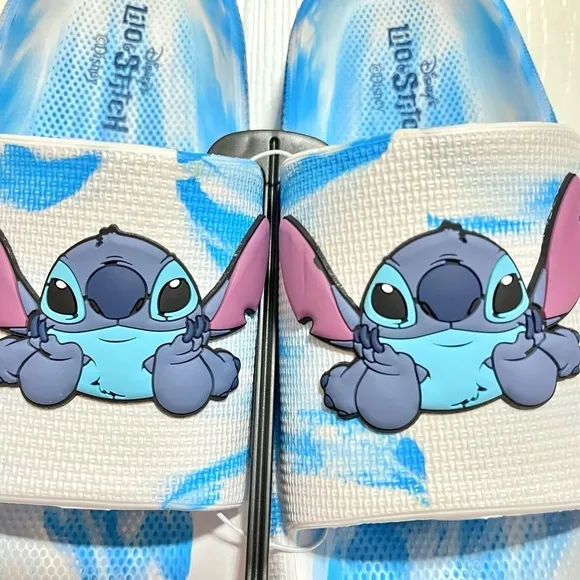 Disney | Blue Stitch Slides | Size 8 | Brand New |