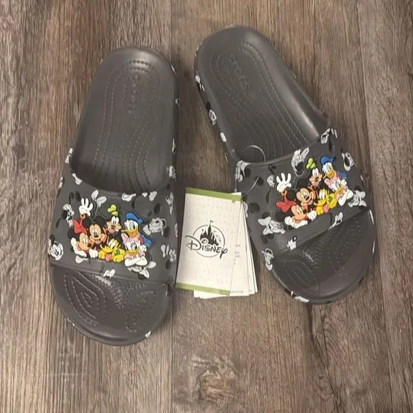 Disney Parks Crocs Mickey Mouse and Friends Classic Slide Sandal Adults SZ M6/W8