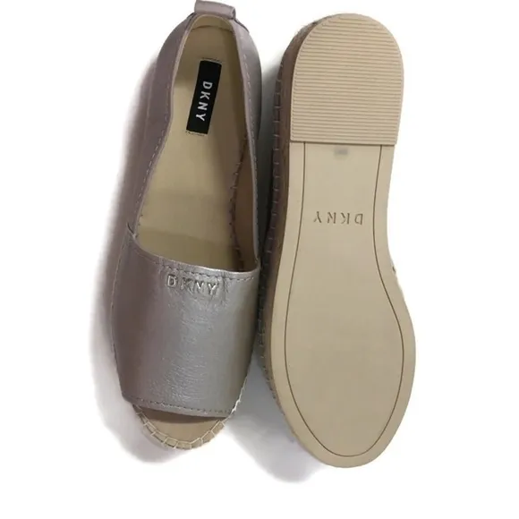 DKNY peep toe espadrilles wedges
