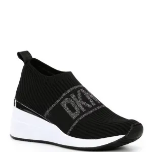 DKNY Women's Athletic Everyday Phebe-Slip on Wedge Sneaker