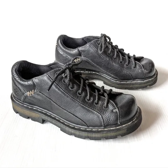 DOC MARTENS 11648 black leather oxford  loafers
