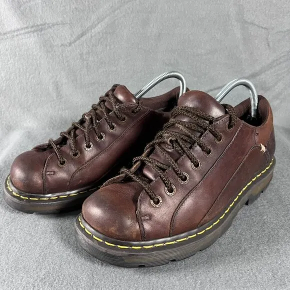 DOC MARTENS 11648 brown chunky oxford loafers brogues