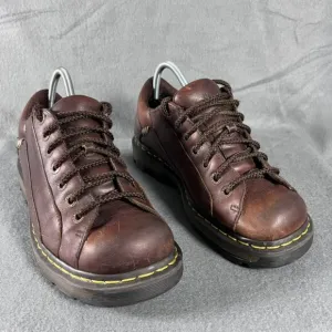 DOC MARTENS 11648 brown chunky oxford loafers brogues