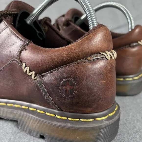 DOC MARTENS 11648 brown chunky oxford loafers brogues