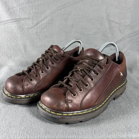 DOC MARTENS 11648 brown chunky oxford loafers brogues