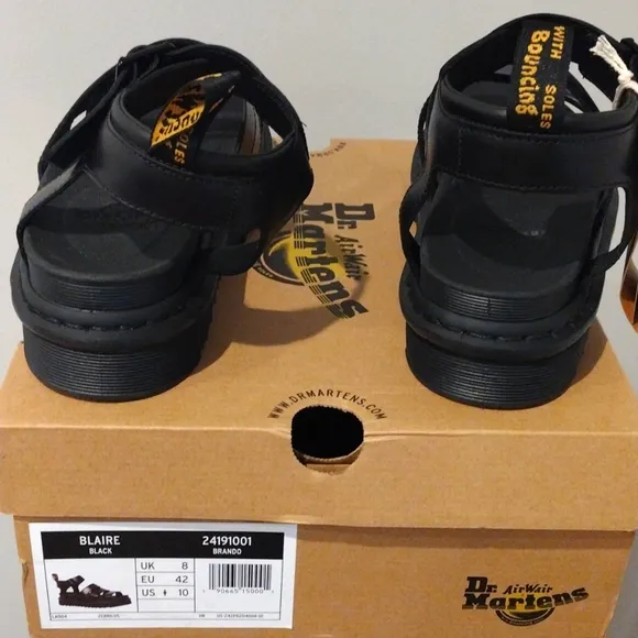 Doc Martens Leather Sandals Size Women 10 Men 8- Blaire Gladiator NWT in box