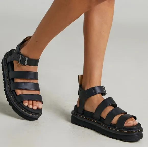 Doc Martens Leather Sandals Size Women 10 Men 8- Blaire Gladiator NWT in box