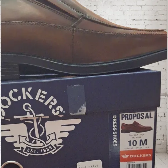Dockers Brown Leather Men's Loafers