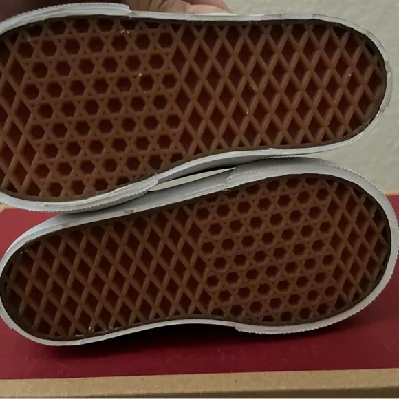 Dodgers Vans Toddler Blue Velcro Slip On Sneakers