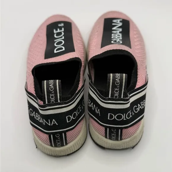 Dolce Gabbana girls Sorrento slip-on sneakers with logo tape