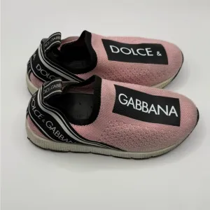Dolce Gabbana girls Sorrento slip-on sneakers with logo tape