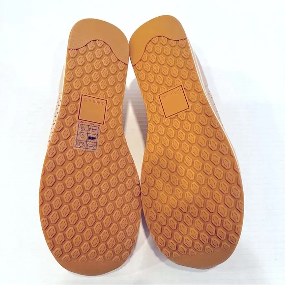 Dolce Vita Jhenee Perf Suede Sneakers Women's 10 Sand Nubuck Slip On Buckle NWT