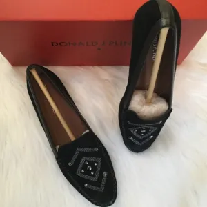 Donald J Pliner black flats