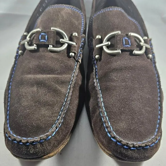 Donald J Pliner Dacio Expresso Suede Slip-On Loafer Men Size 10 M