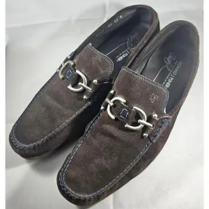 Donald J Pliner Dacio Expresso Suede Slip-On Loafer Men Size 10 M
