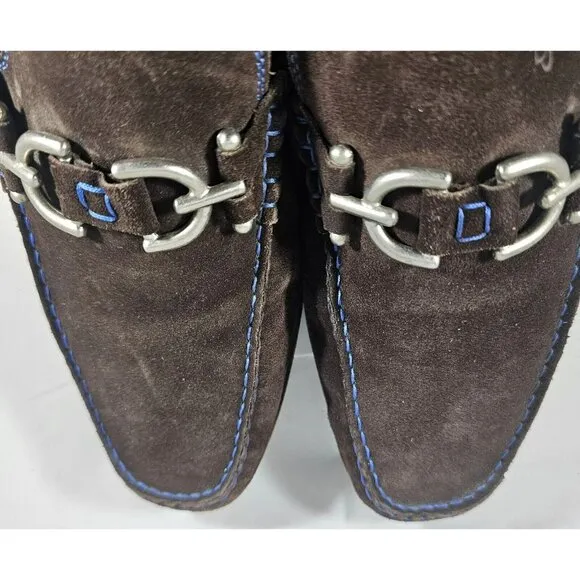 Donald J Pliner Dacio Expresso Suede Slip-On Loafer Men Size 10 M