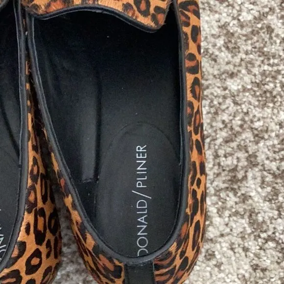 Donald J. Pliner Heddy Leopard Print Calf Hair Loafer 8