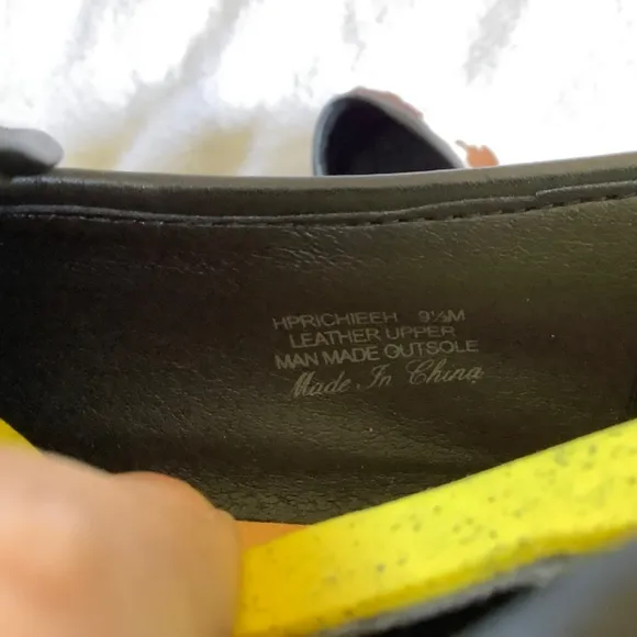 Donald J. Pliner Richie Leather Loafers Brown Cow Hair SZ 9.5