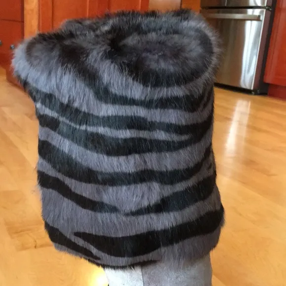 Donald J. Pliner Western Couture Zebra Fur Boots