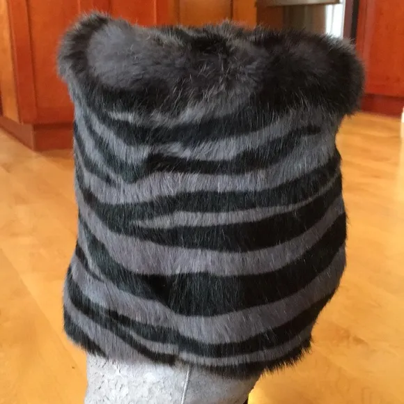 Donald J. Pliner Western Couture Zebra Fur Boots