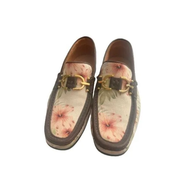 Donald J Pliner Women's Floral Loafers Size 8M
