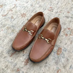 Donald Pliner Brown Leather Loafers Moccasins Sz 12