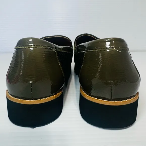 Donald Pliner Clio Olive Green Loafers Size 8 1/2