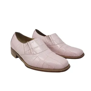 Donato Marrone Mens Size 10 Pink Leather Slip On Loafers Valentine's Day Retro