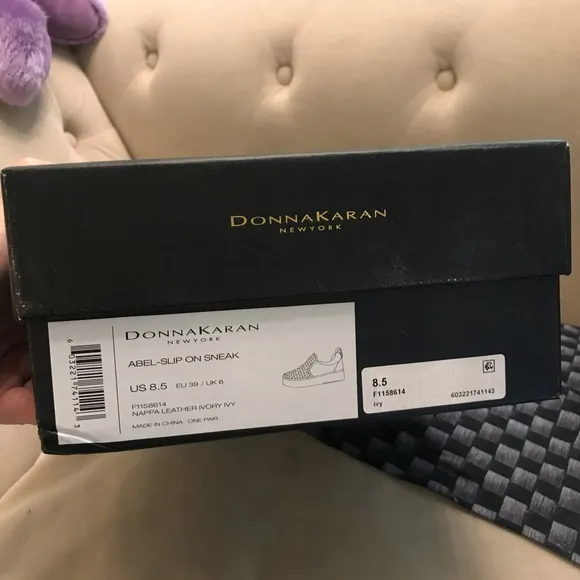 Donna Karan slip on sneakers