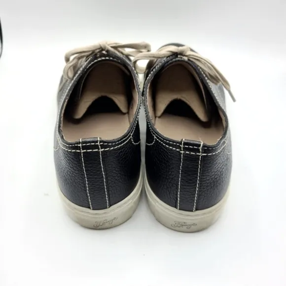 Dooney &amp; Bourke Lewis Shoes Leather Lace Up Black Henrys