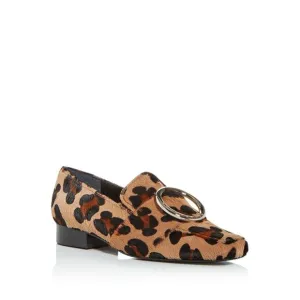 DORATEYMUR Womens Brown Leopard Print Harput Slip On Leather Loafers 36