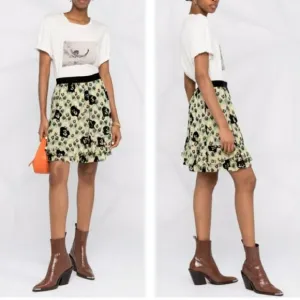 Dorothee Schumacher Flower Patch Ruffle Detail Skirt