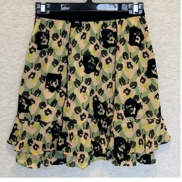 Dorothee Schumacher Flower Patch Ruffle Detail Skirt