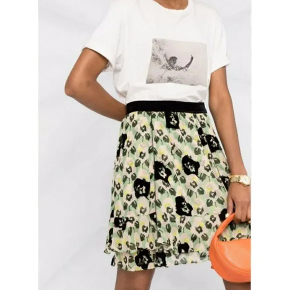 Dorothee Schumacher Flower Patch Ruffle Detail Skirt