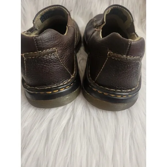 Dr Martens 11233 Size 8 Loafers Brown Leather Slip On Casual Comfort Docs