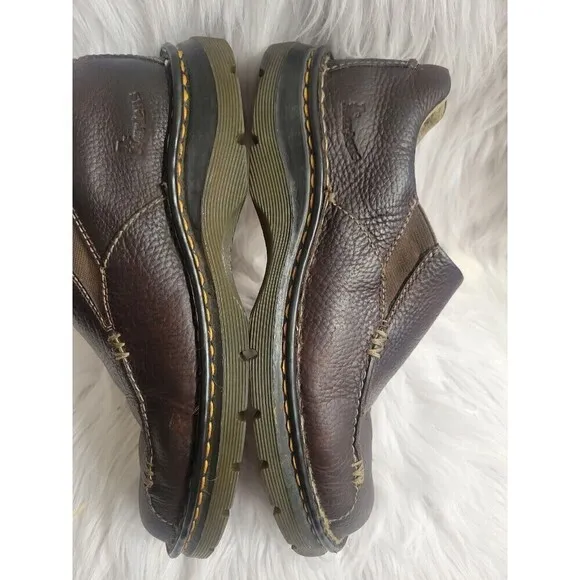 Dr Martens 11233 Size 8 Loafers Brown Leather Slip On Casual Comfort Docs