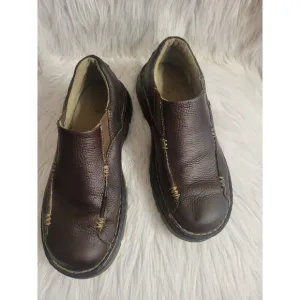 Dr Martens 11233 Size 8 Loafers Brown Leather Slip On Casual Comfort Docs