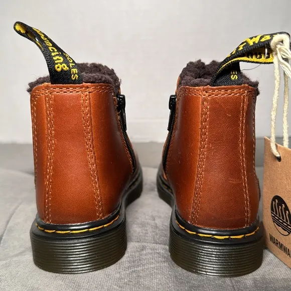 Dr. Martens 2976 Leonore Brown Chelsea Boots Little Kid/Toddler Size 7