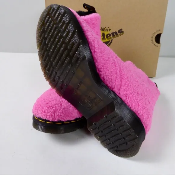 Dr. Martens Doc AirWair 1460 Pascal Shearling Lux Borg Faux Fur Lined Boots NIB